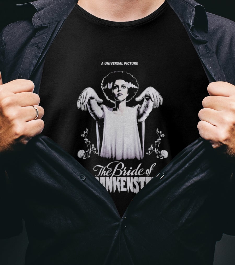 A Universal Picture The Bride Of Frankenstein Purple T-Shirt