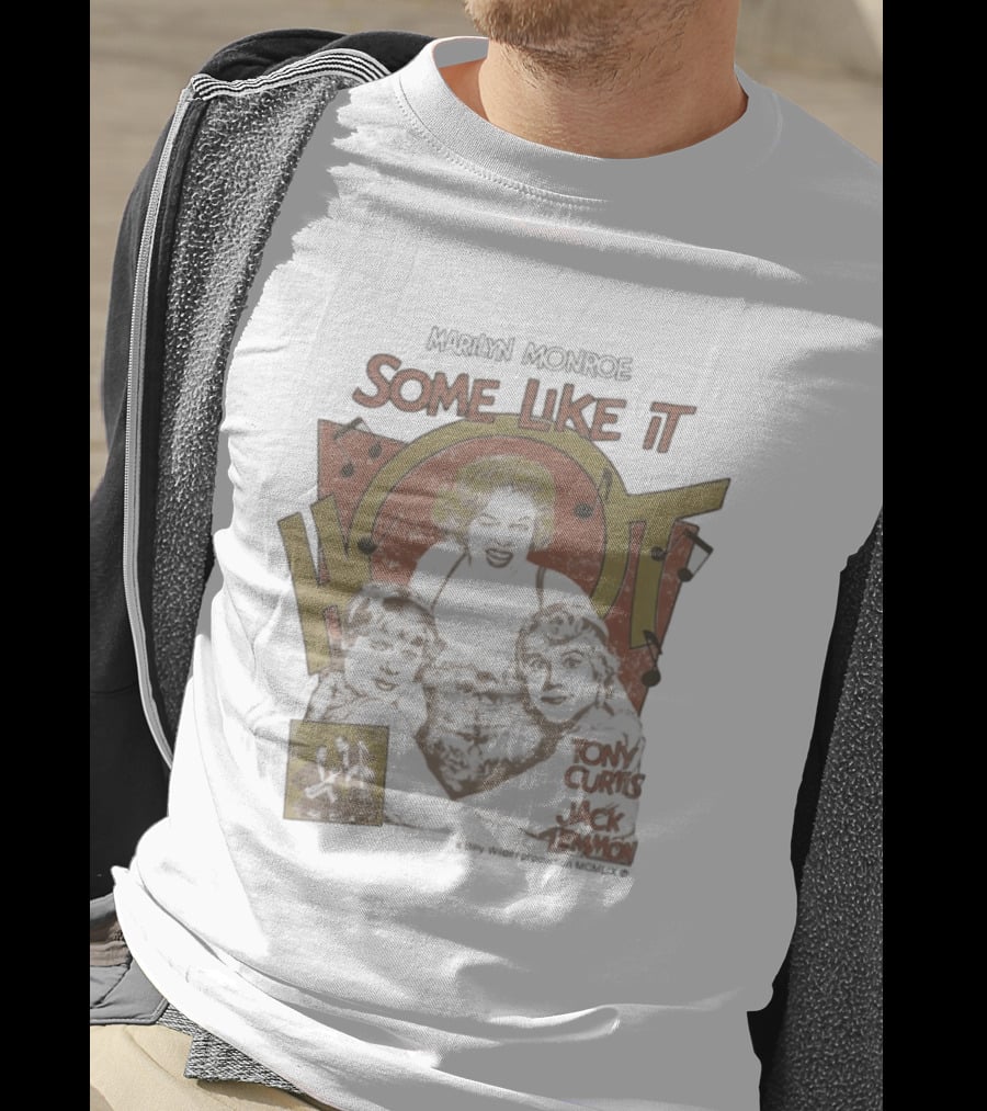 Marilyn Monroe Some Like It Hot Tony Curtis Jack Lemmon Billy Wilder Production T-Shirt