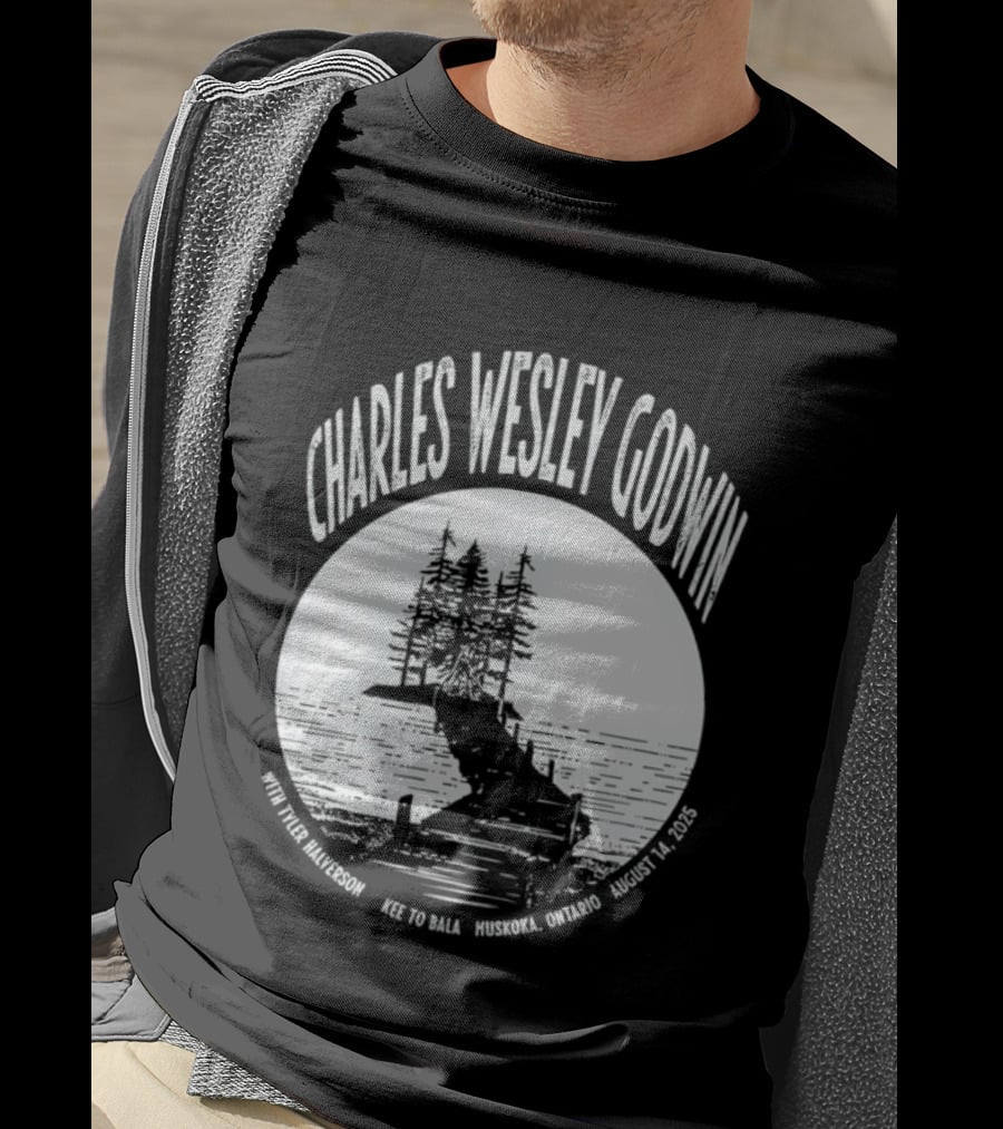 Charles Wesley Godwin 2025 Muskoka Tour Bala Ontario August 14 Key To Bala T-Shirt
