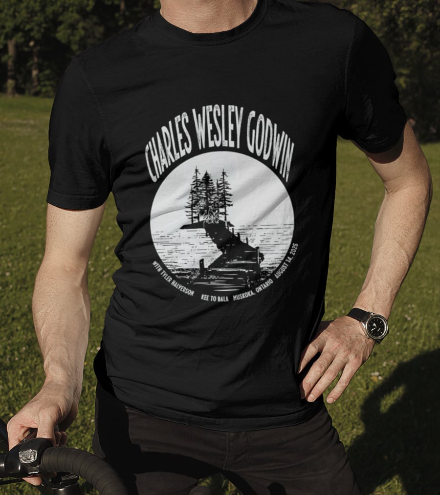 Charles Wesley Godwin 2025 Muskoka Tour Bala Ontario August 14 Key To Bala T-Shirt