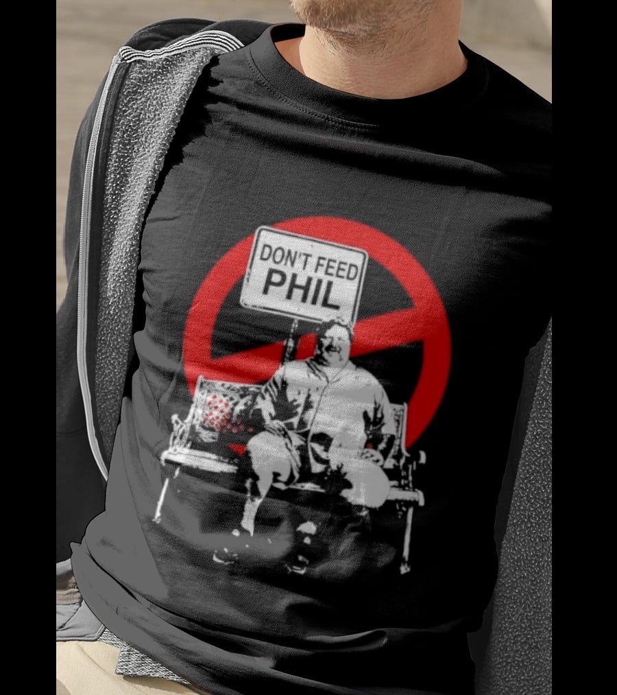 Viva La Bam MTV Reality TV Don't Feed Phil Bench Red Circle T-Shirt