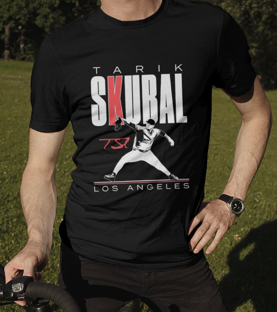 Tarik Skubal 37 Los Angeles Dodgers Baseball Player T-Shirt