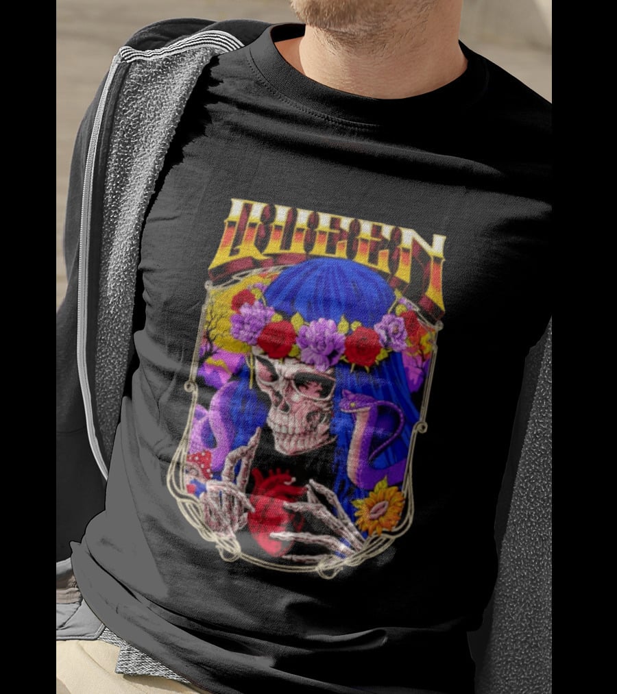 Til Death Skeleton Fiesta Cobra Floral Skeleton Tattoo T-Shirt
