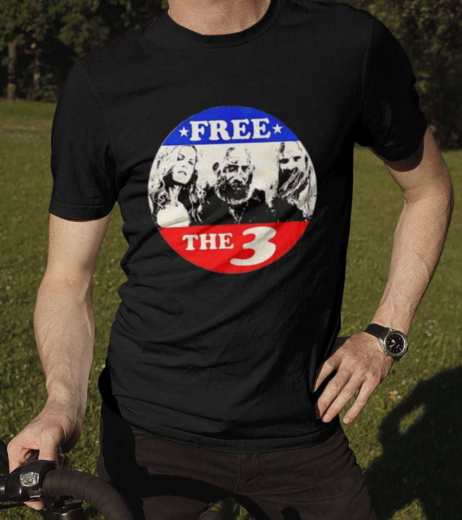 Rob Zombie Free The 3 From Hell Horror Movie T-Shirt