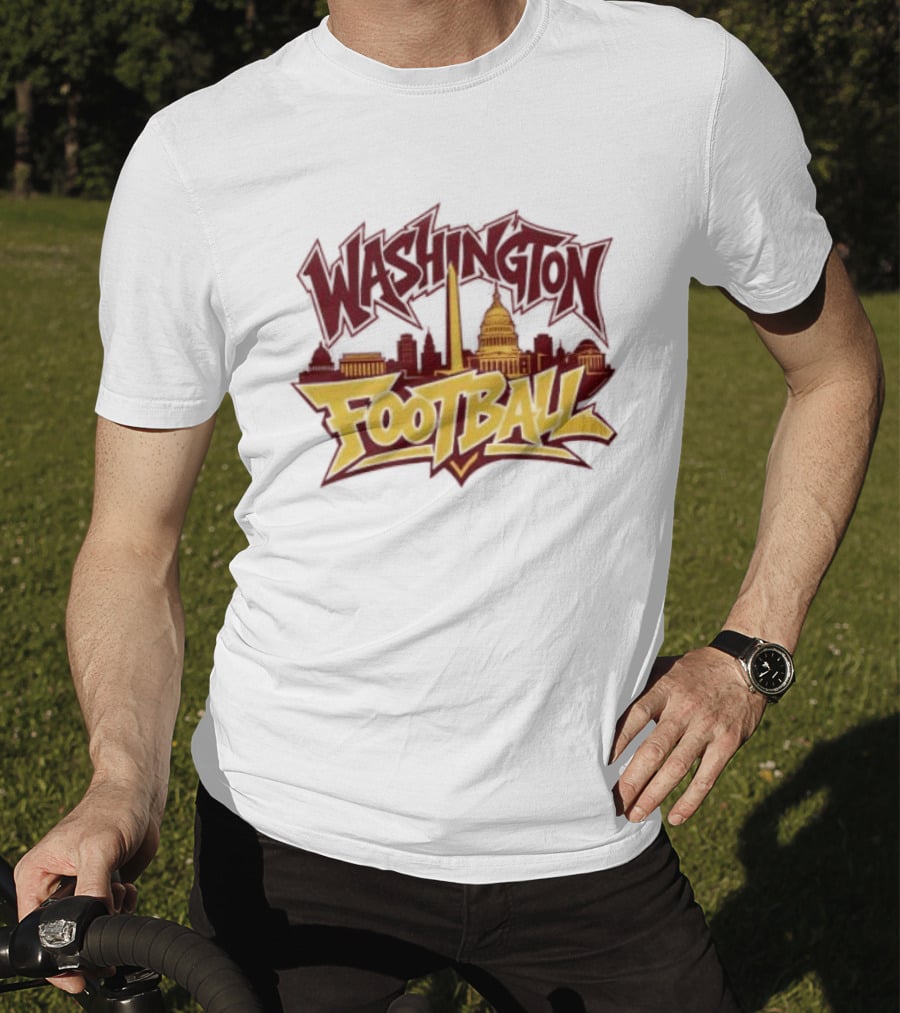 Washington Football Capitol Skyline Monument Landmarks T-Shirt