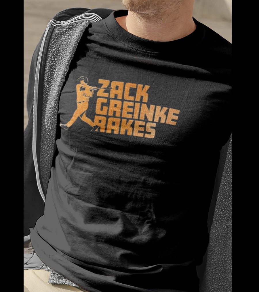 Zack Greinke Rakes Houston Astros Baseball Legend T-Shirt