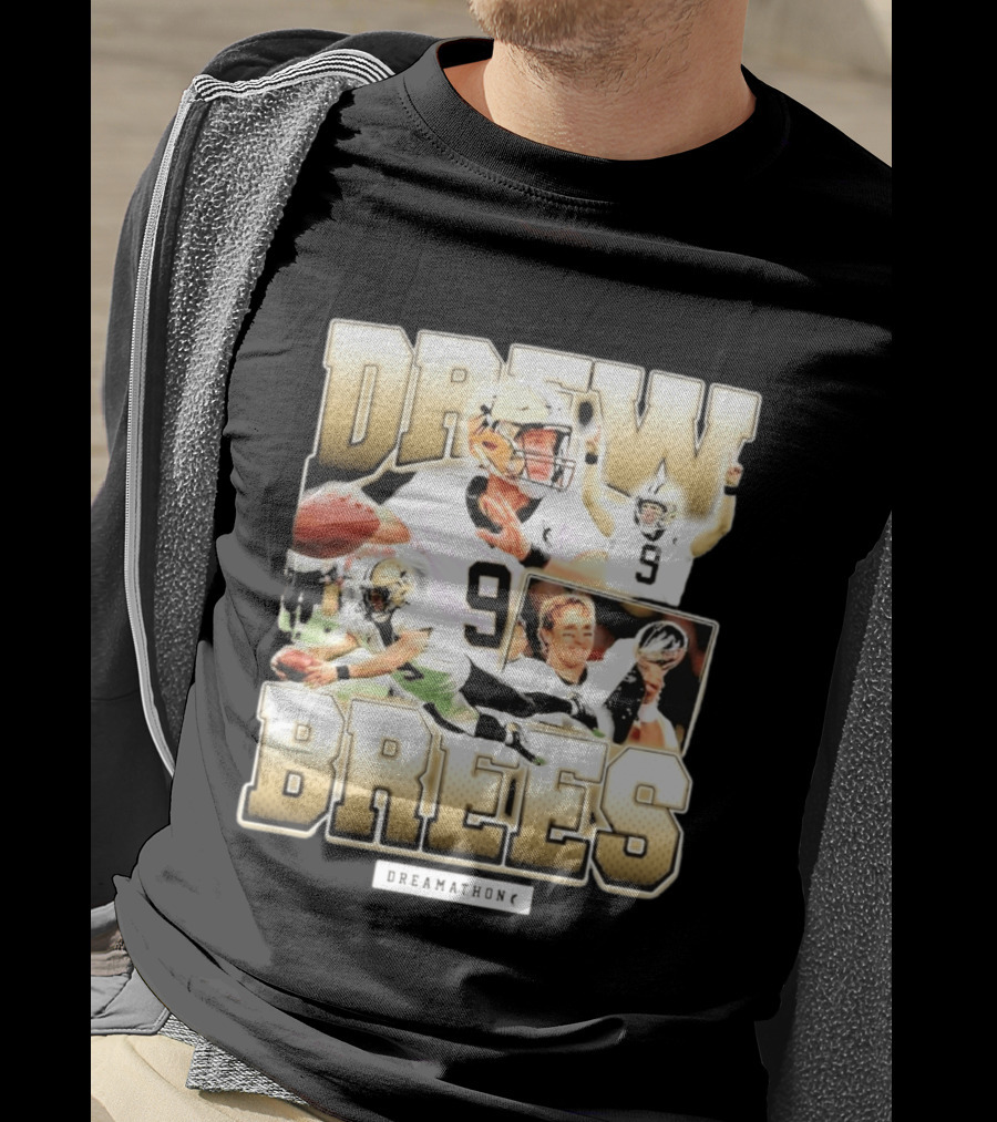 Drew Brees New Orleans 9 Dreamathon T-Shirt