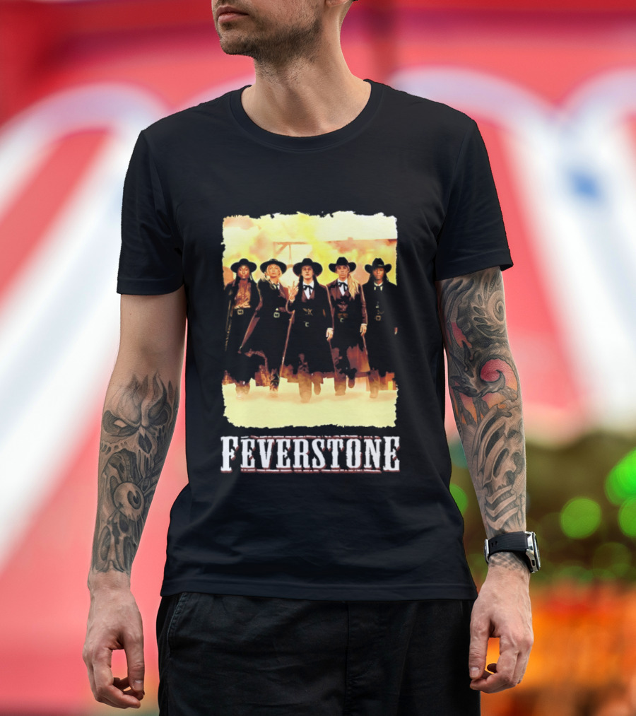 Indiana Fever Feverstone Meme Team Members In Old West T-Shirt