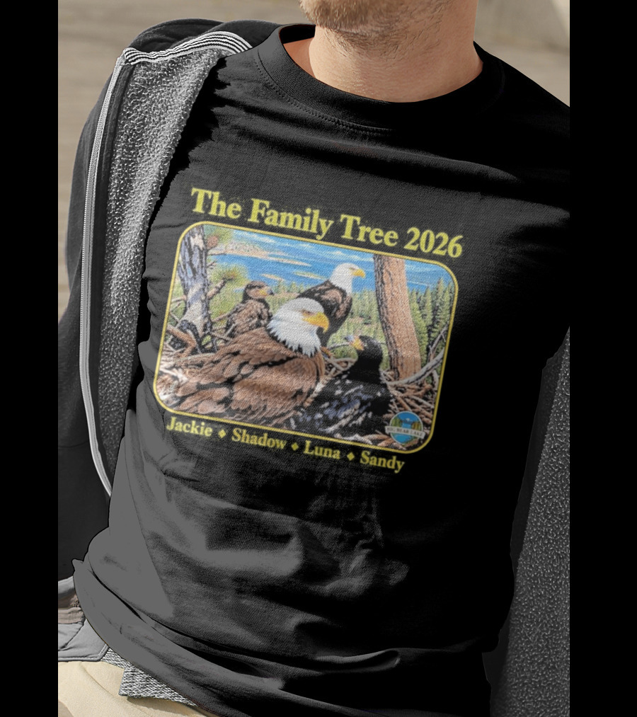 The Family Tree 2026 Jackie And Shadow Jackie The Eagle Big Bear Lake T-Shirt