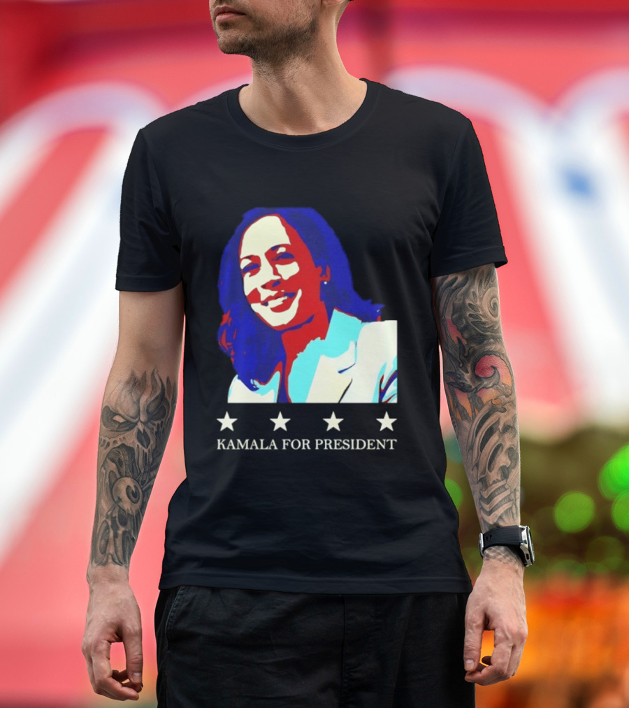Kamala Harris Kamala For President Presidential Campaign Stars T-Shirt