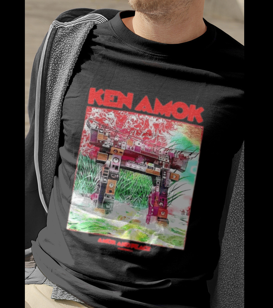 Ken Amok Amok And Peace Speaker Torii Technicolor Gateway T-Shirt