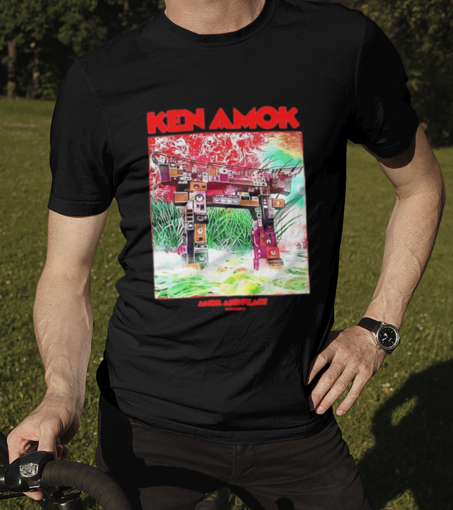 Ken Amok Amok And Peace Speaker Torii Technicolor Gateway T-Shirt