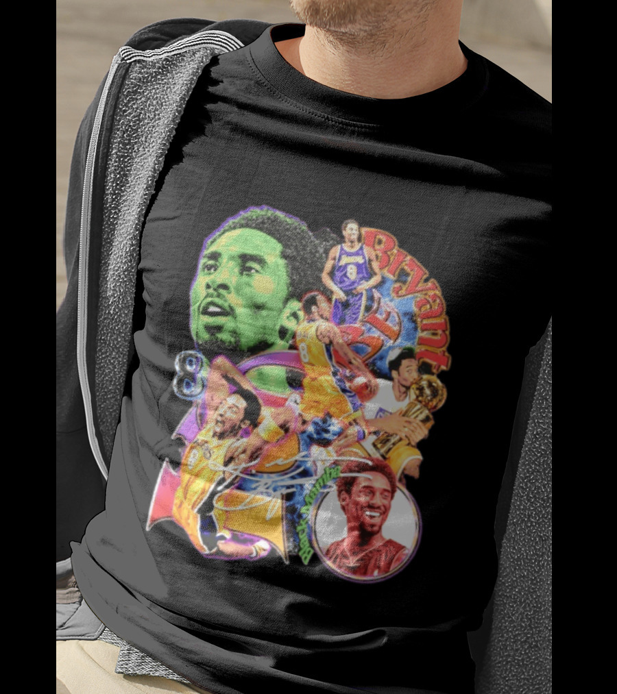 Kobe Bryant 8 Los Angeles Lakers NBA Champion Legacy T-Shirt