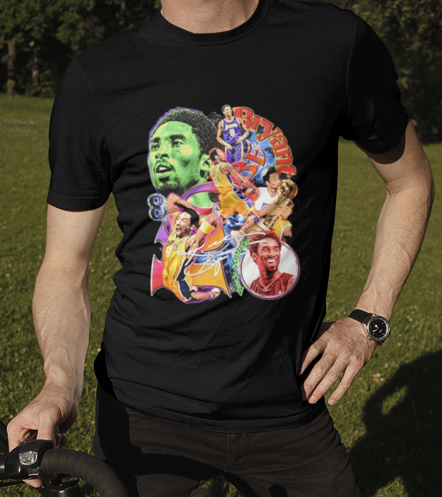 Kobe Bryant 8 Los Angeles Lakers NBA Champion Legacy T-Shirt