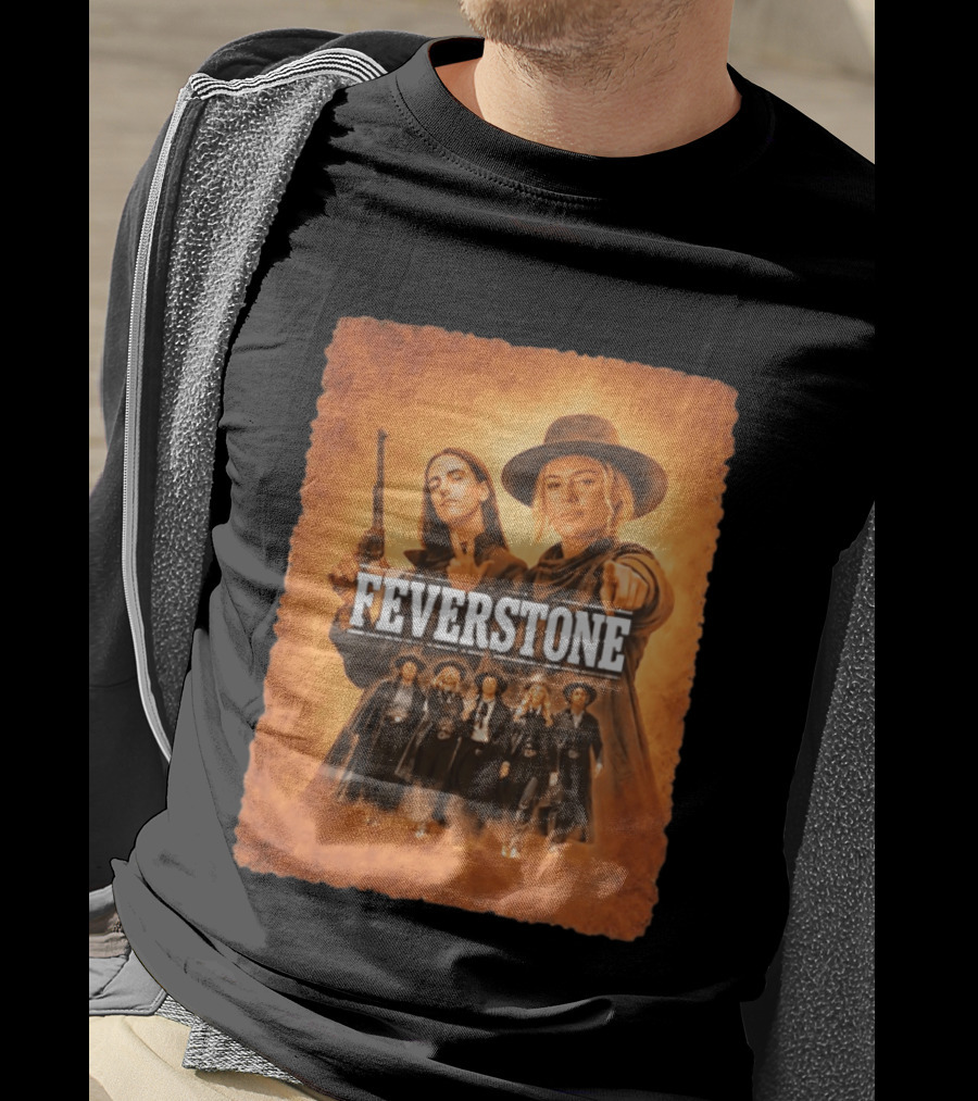 Feverstone Women In Western Style Indiana Fever Basketball T-Shirt