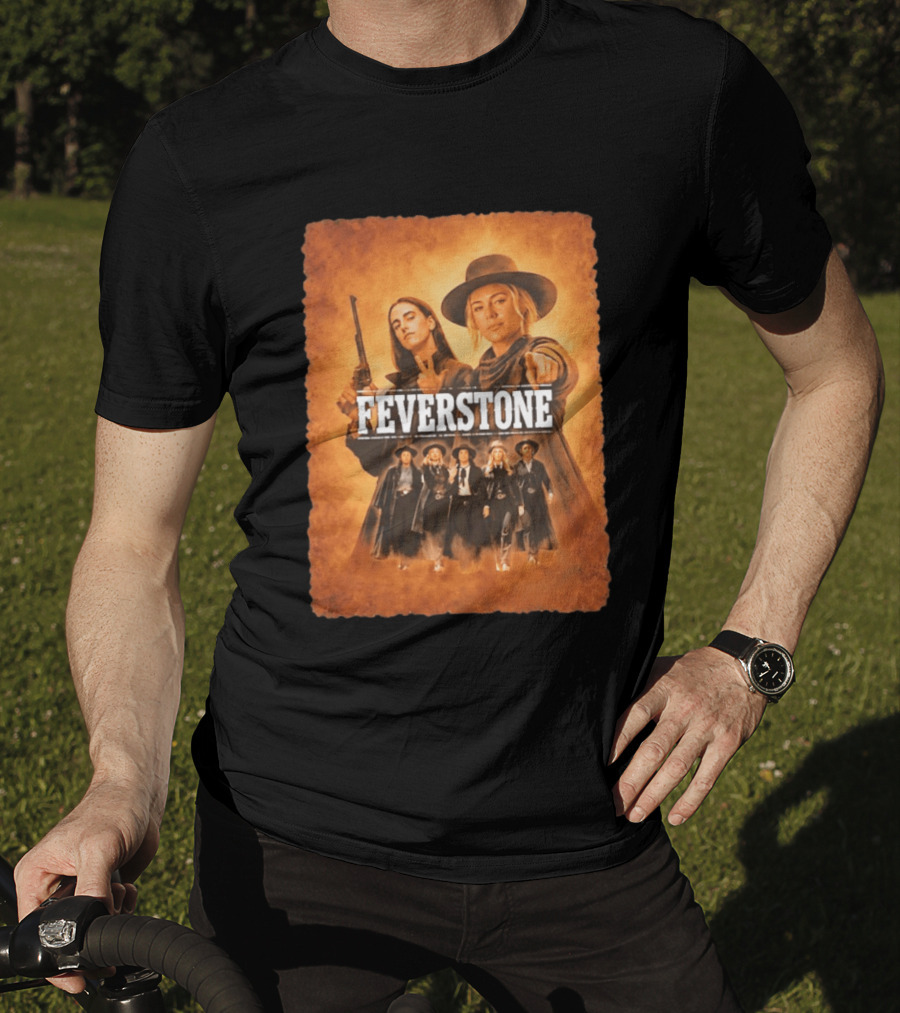 Feverstone Women In Western Style Indiana Fever Basketball T-Shirt
