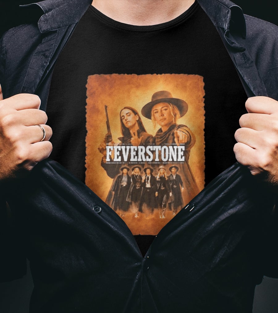 Feverstone Women In Western Style Indiana Fever Basketball T-Shirt