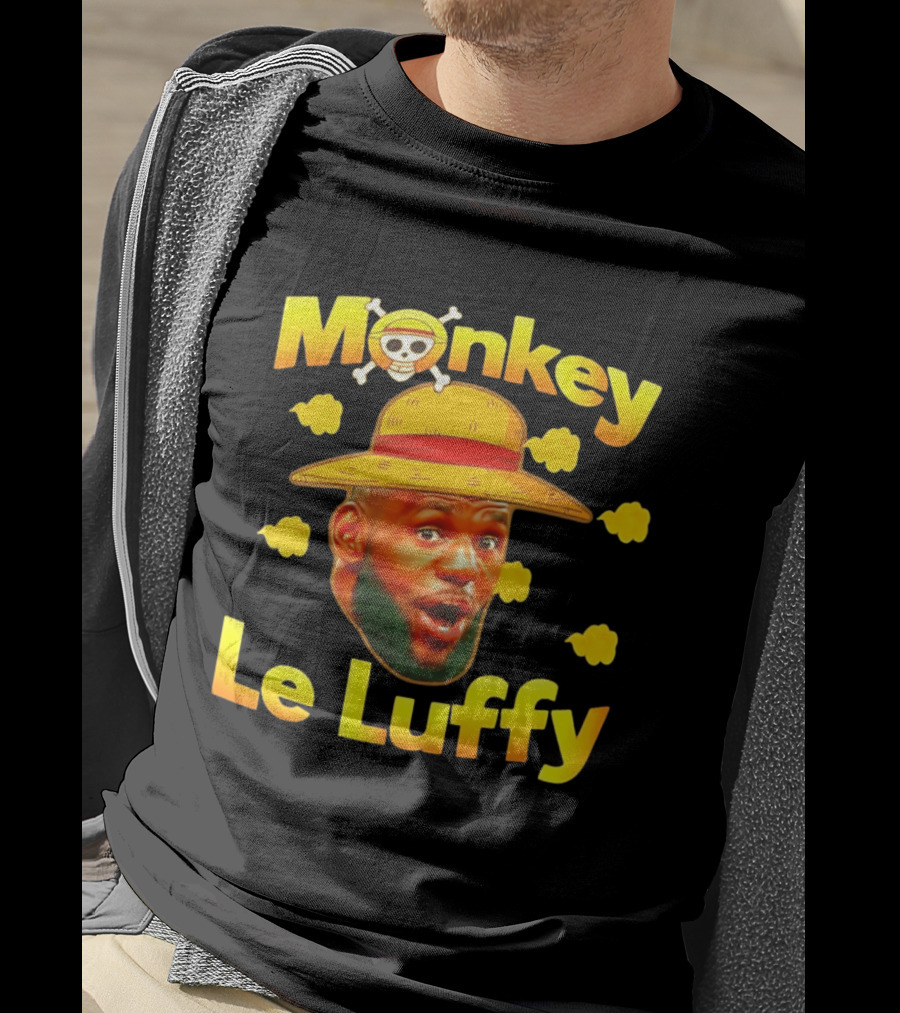 Monkey LeBron James Le Luffy Los Angeles Lakers One Piece T-Shirt