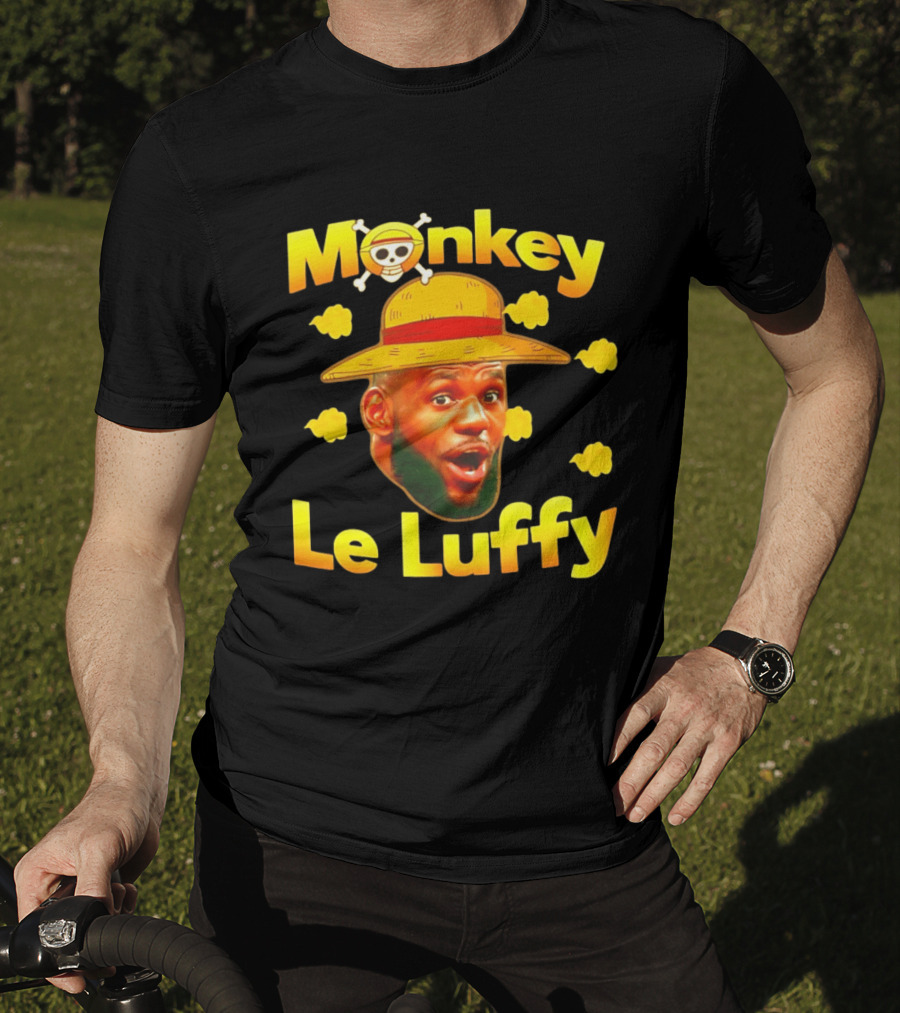 Monkey LeBron James Le Luffy Los Angeles Lakers One Piece T-Shirt