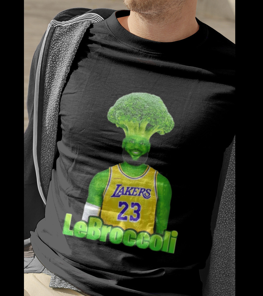 LeBron James Los Angeles Lakers LeBroccoli Lebron 23 NBA Basketball T-Shirt