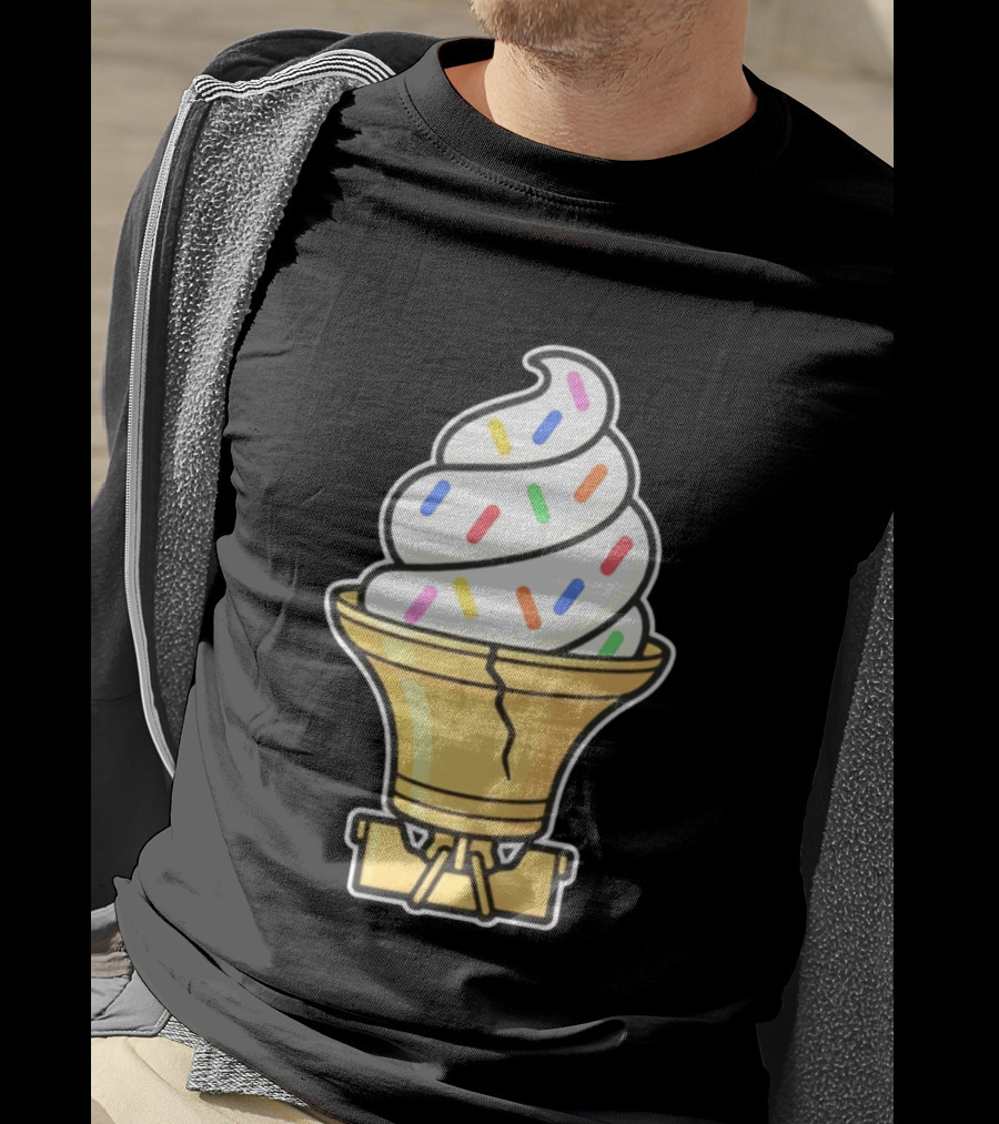 Liberty Bell Ice Cream Cone With Sprinkles Philly T-Shirt