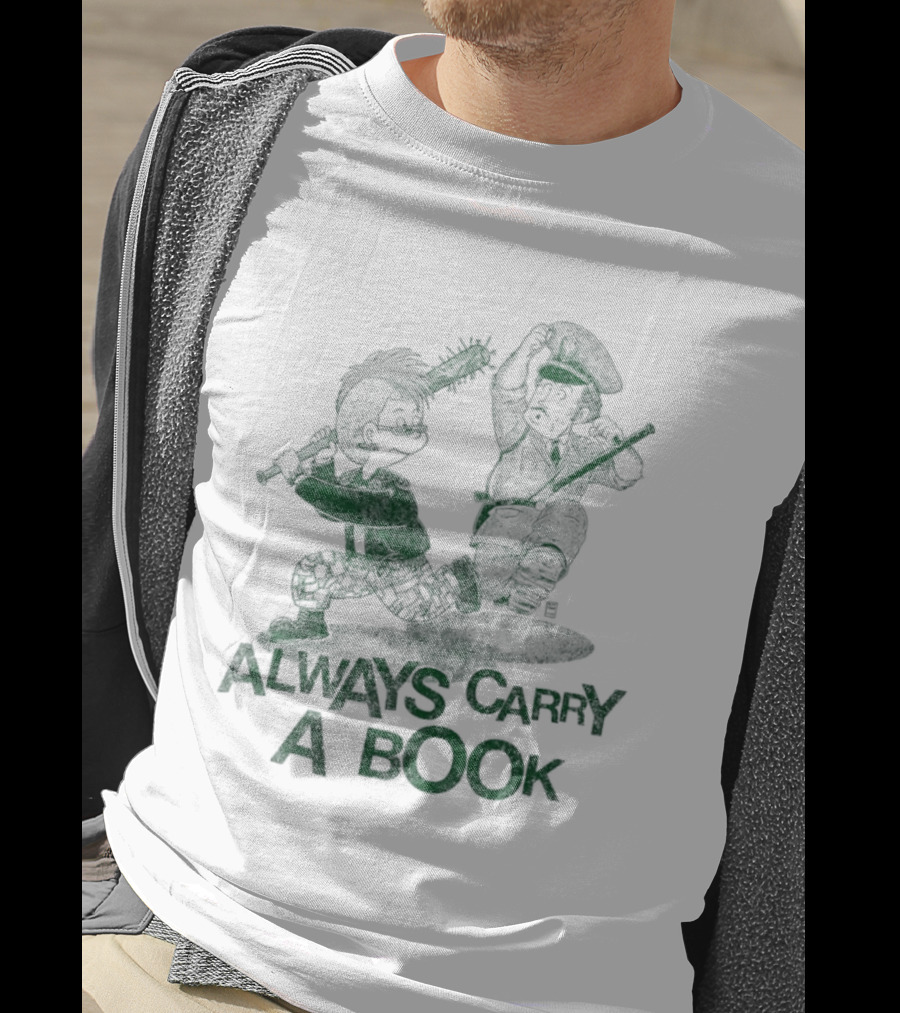 Punk Style Always Carry A Book Reading Books T-Shirt