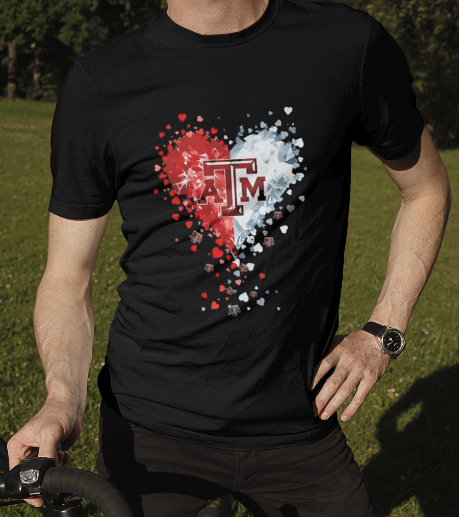 Texas A&M Aggies Heart Diamond 2026 NCAA College Station T-Shirt