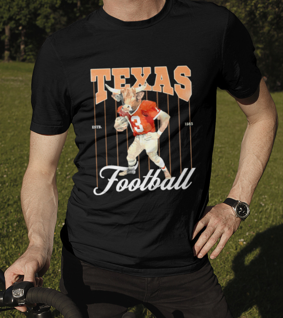Texas Football Longhorns Estb 1883 Retro Player Jersey T-Shirt