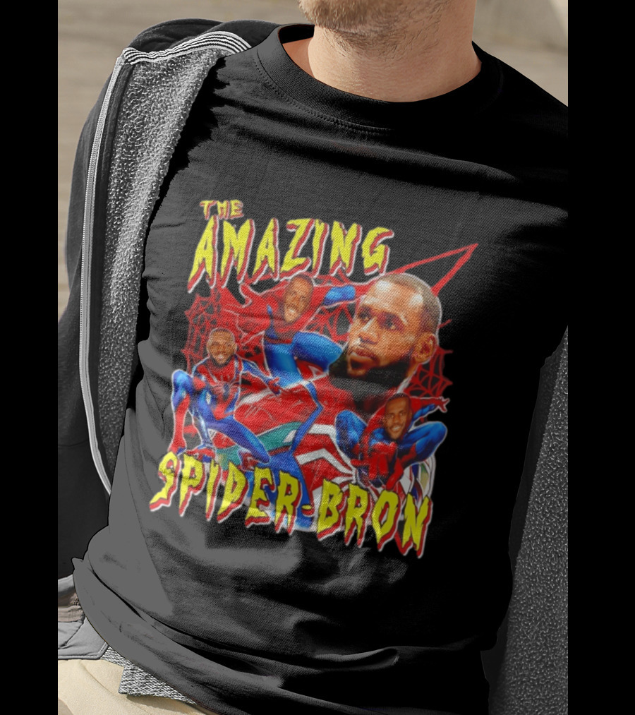 The Amazing Spider Bron LeBron James Web Slinger T-Shirt