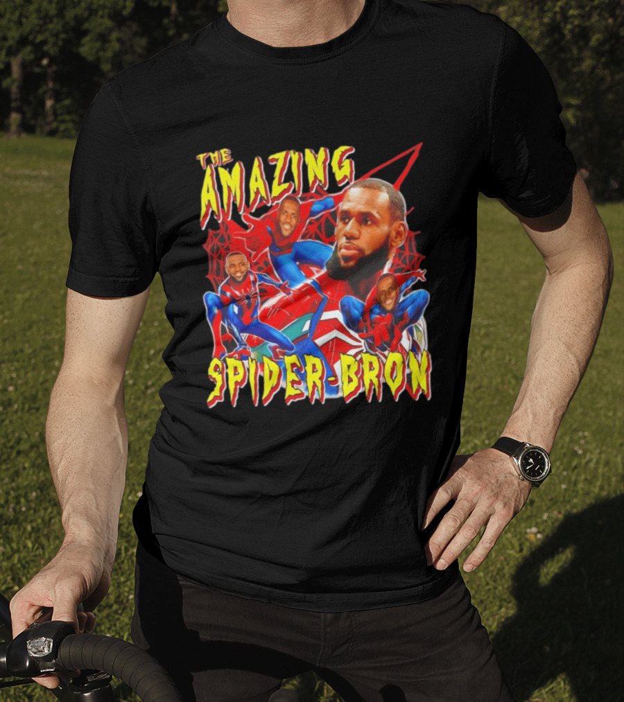The Amazing Spider Bron LeBron James Web Slinger T-Shirt
