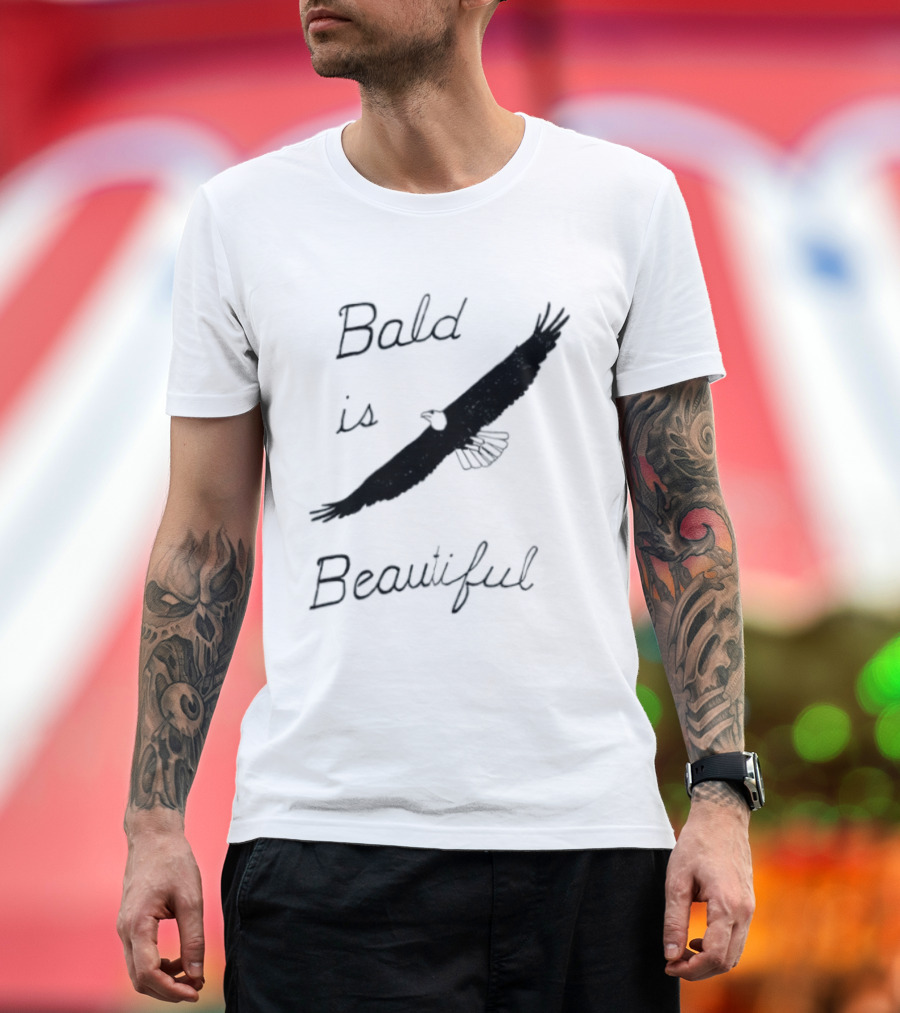 Bald Is Beautiful Hair Loss Eagle Bald Eagle T-Shirt
