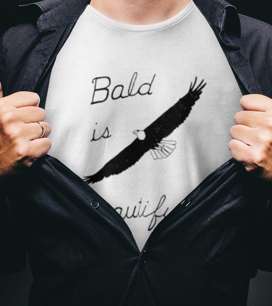 Bald Is Beautiful Hair Loss Eagle Bald Eagle T-Shirt