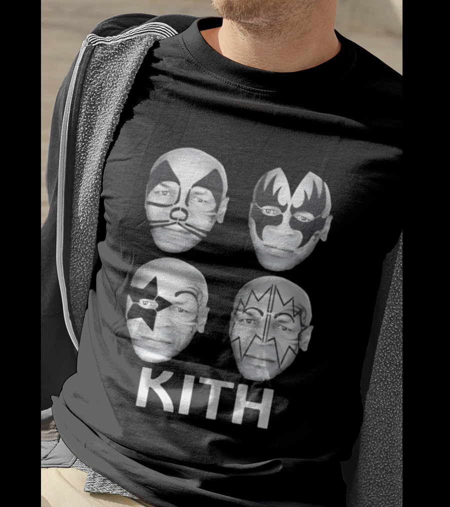Kith Mike Tyson Kiss Band Face Paint Mashup Collection T-Shirt