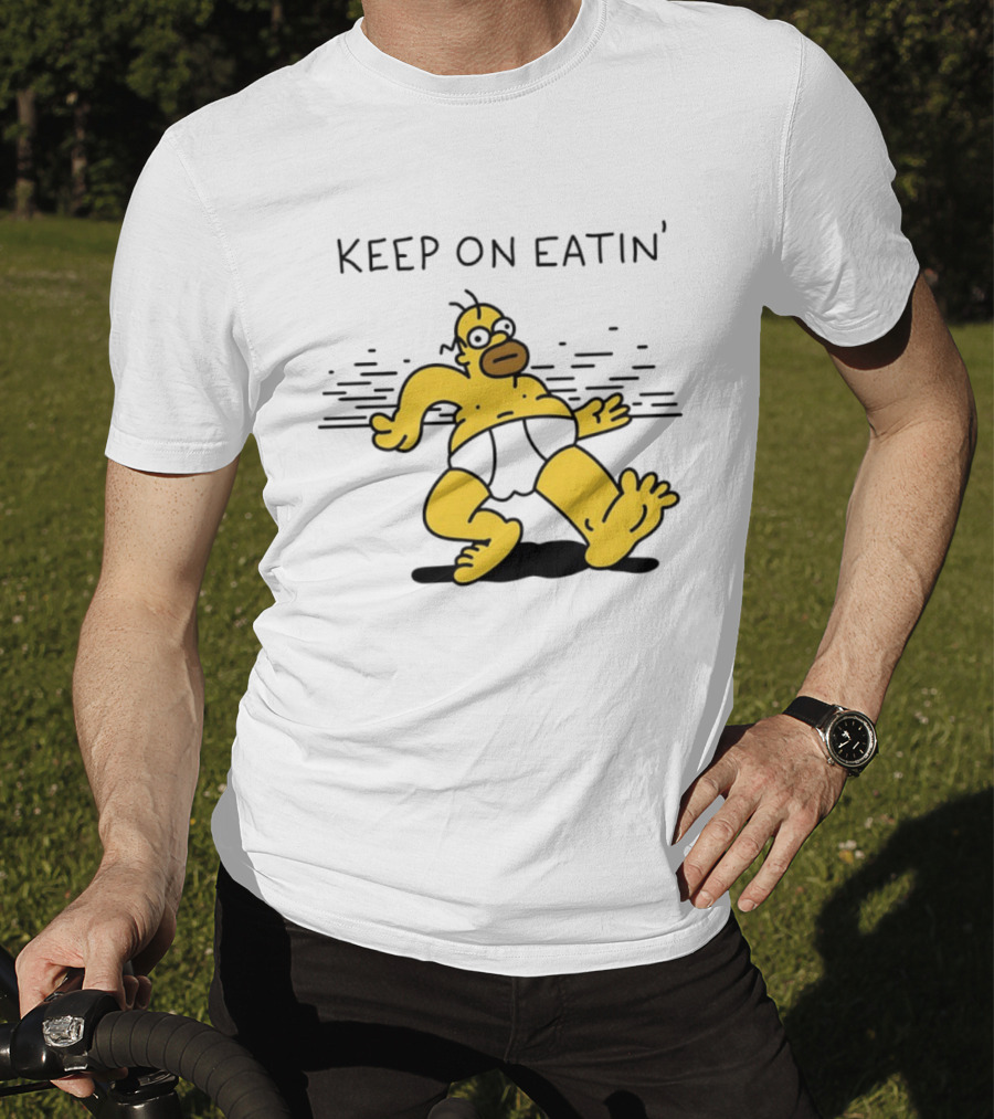 Homer Simpson Keep On Eatin' The Simpsons Walking T-Shirt