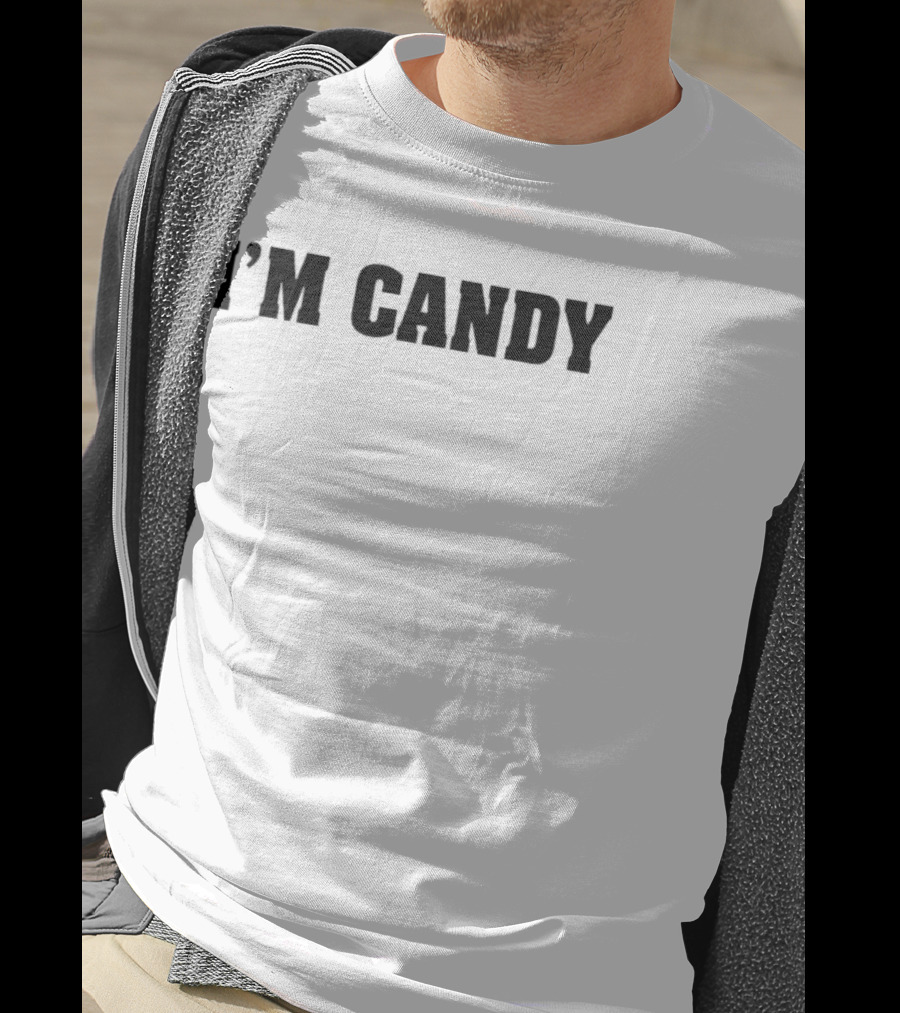 I'm Candy Bold Statement Top Fun Phrase T-Shirt