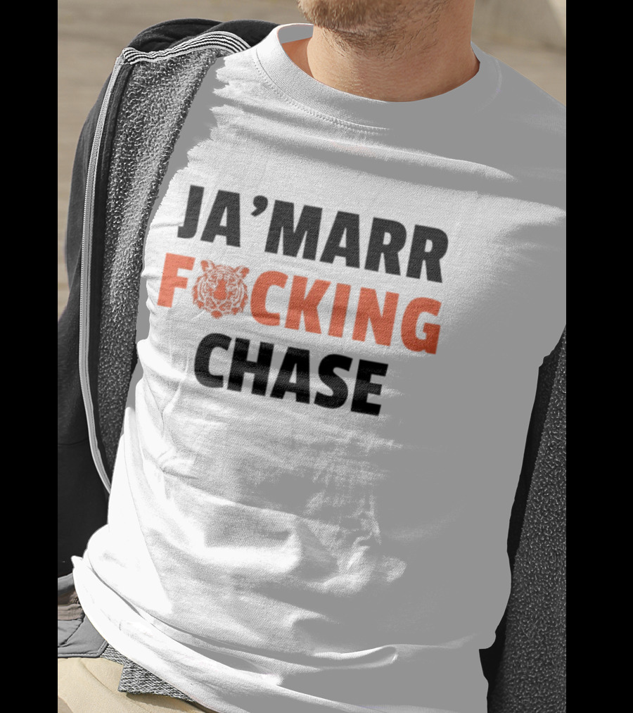 Cincinnati Bengals Ja'Marr Chase Football Tiger T-Shirt
