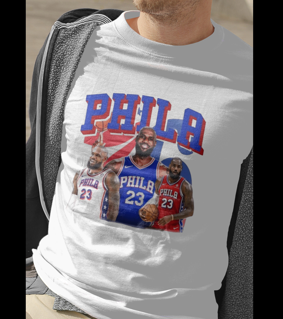 LeBron James Phila 23 Philadelphia Basketball T-Shirt