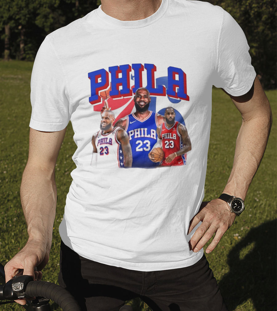 LeBron James Phila 23 Philadelphia Basketball T-Shirt