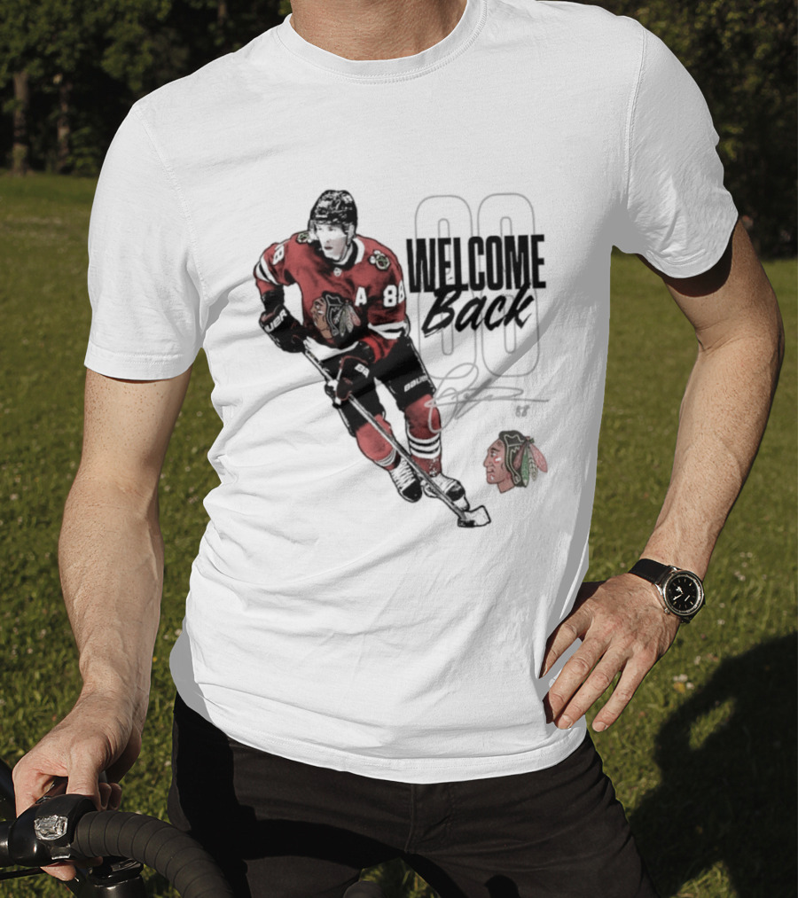 Patrick Kane 88 Chicago Blackhawks Welcome Back T-Shirt