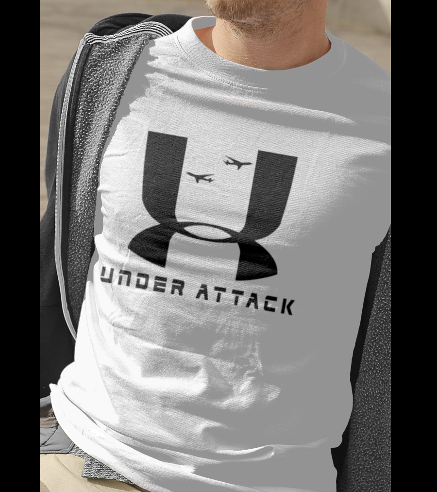 Under Attack Parody Logo With Airplanes T-Shirt