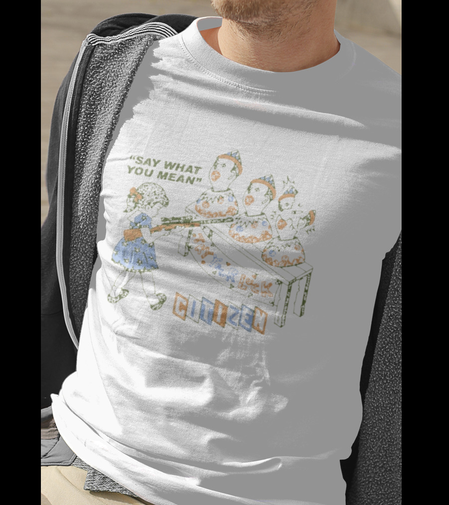 Say What You Mean Try Your Luck Citizen Vintage Arcade Duck Shooting Game T-Shirt