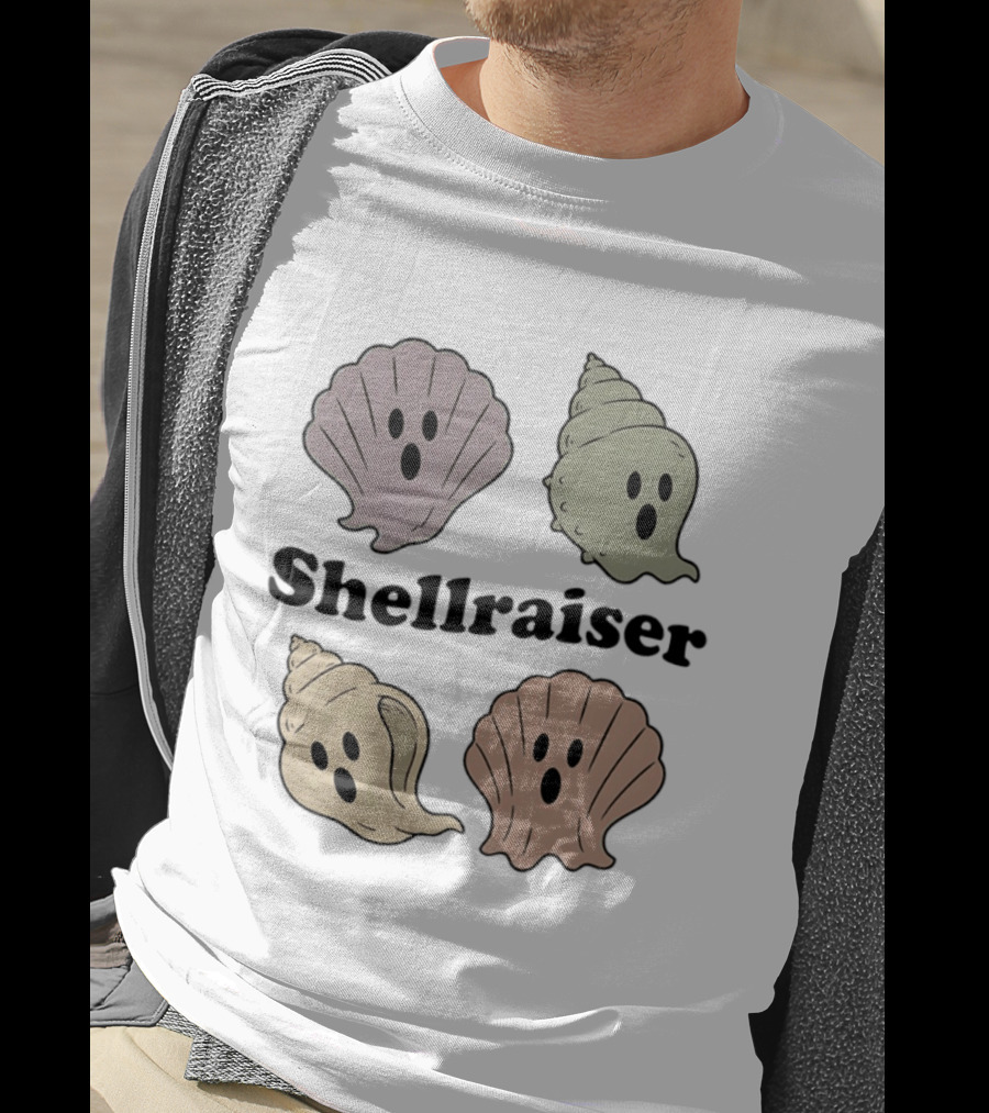 Shellraiser Ghost Shells Spooky Ocean T-Shirt