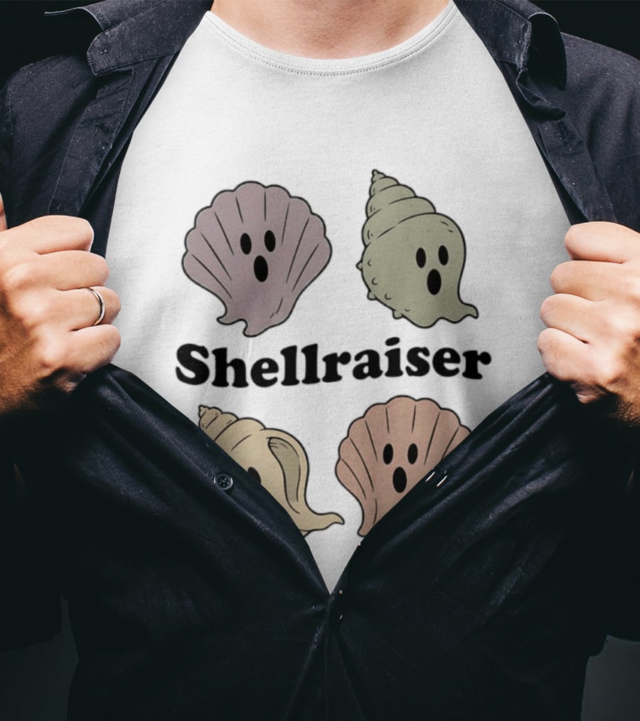 Shellraiser Ghost Shells Spooky Ocean T-Shirt