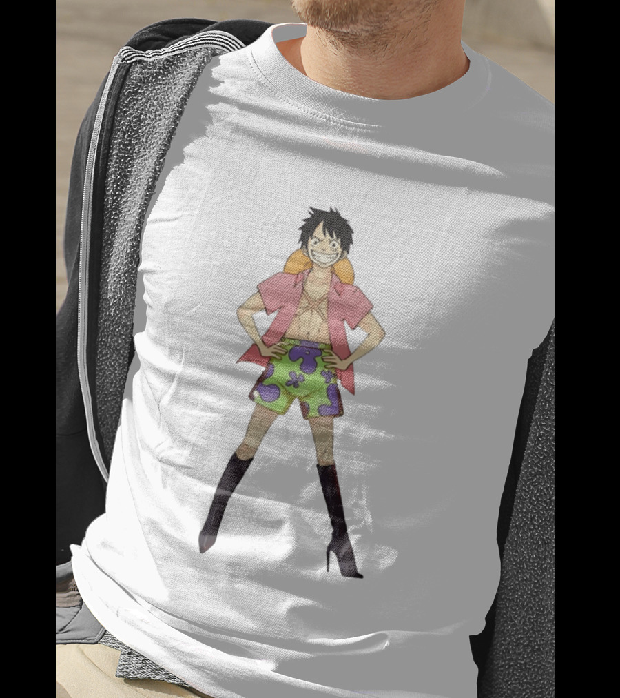 One Piece Luffy Stripper Monkey Straw Hat Pirates T-Shirt
