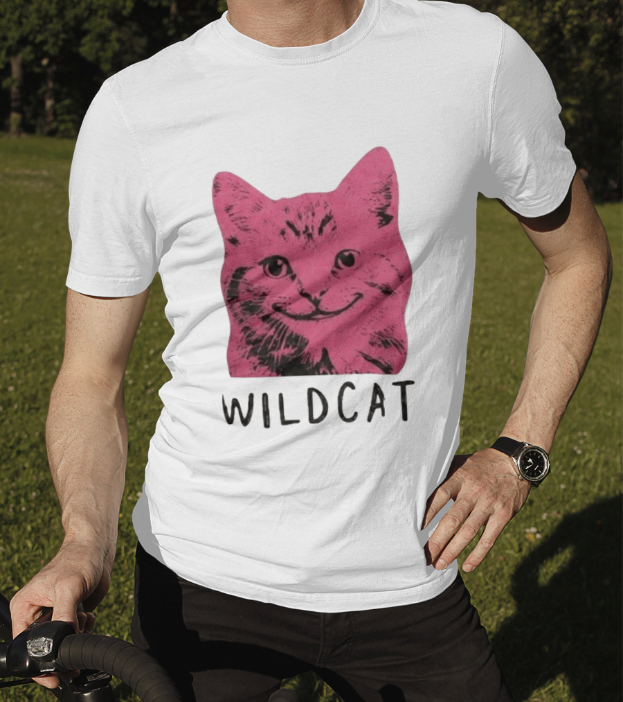 Wildcat Pink Cat Feline Animal T-Shirt