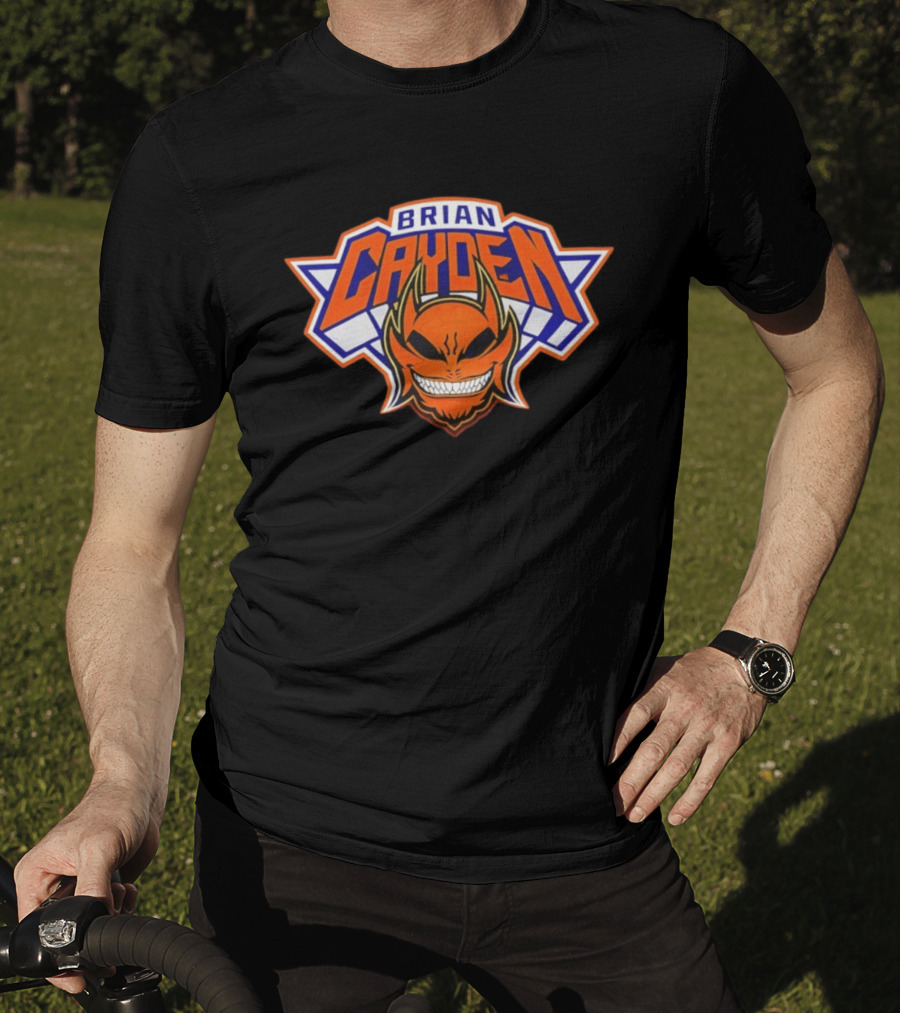 Brian Cayden New York Knicks Logo Style Basketball Fan T-Shirt