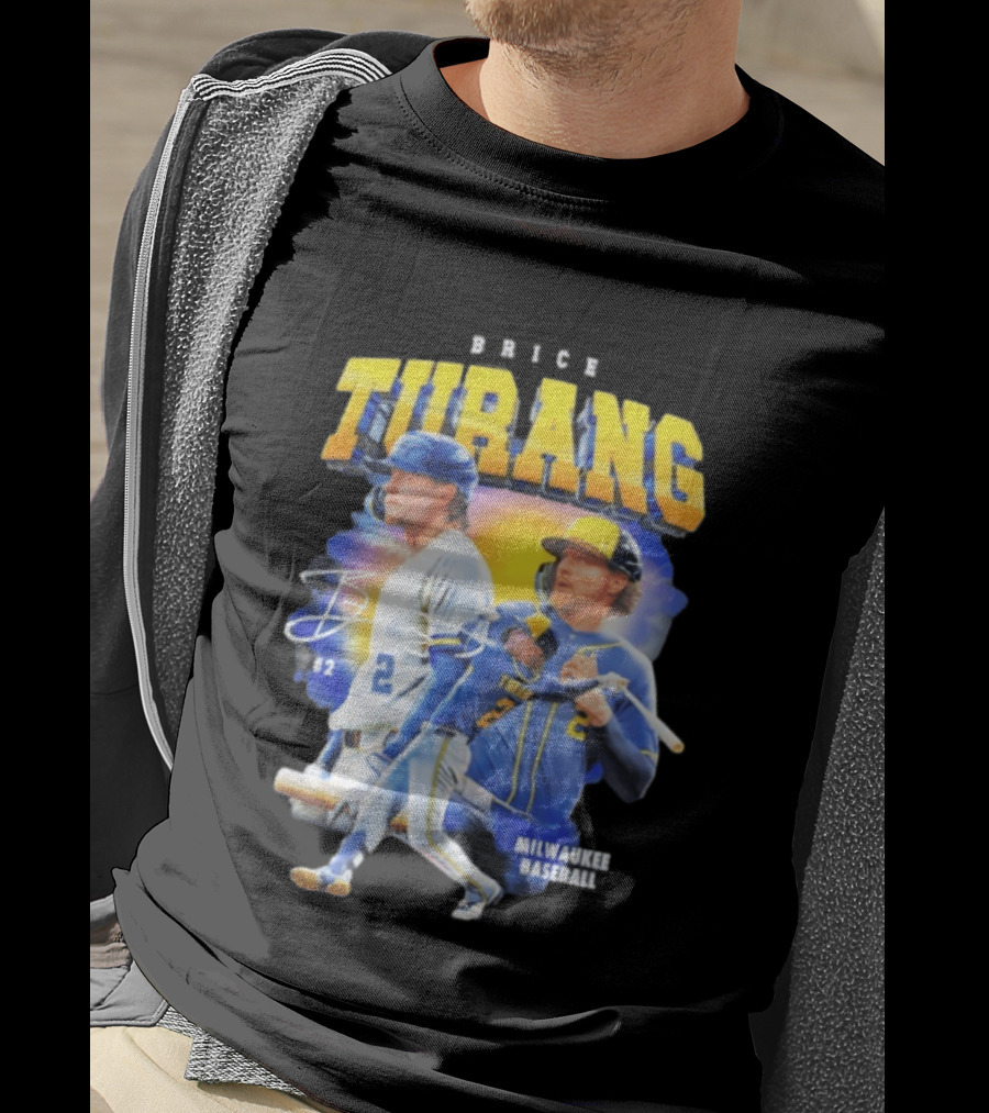 Brice Turang Milwaukee Brewers Baseball #2 T-Shirt