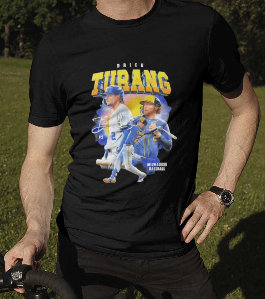Brice Turang Milwaukee Brewers Baseball #2 T-Shirt