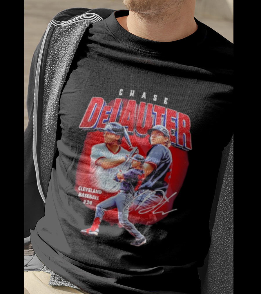 Cleveland Baseball Chase DeLauter #24 MLB 2026 Season T-Shirt