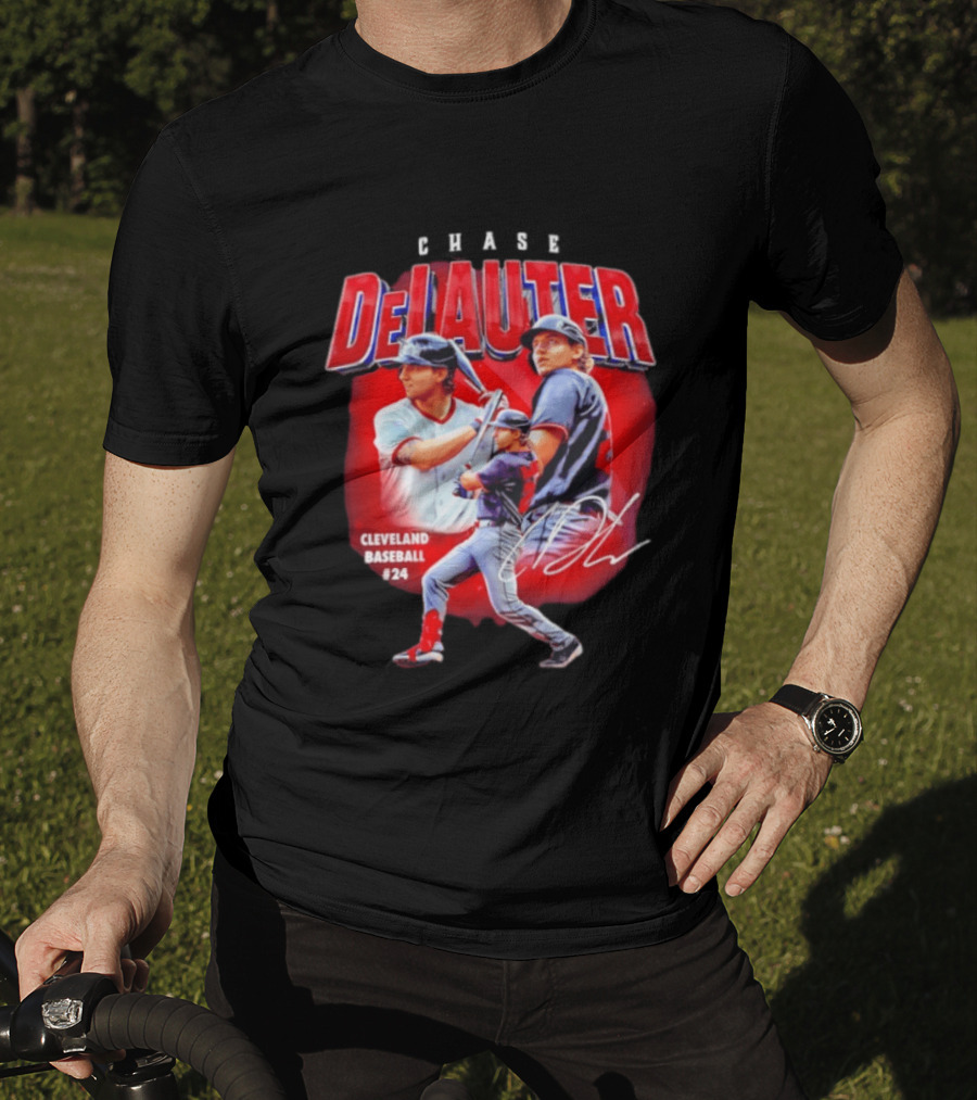 Cleveland Baseball Chase DeLauter #24 MLB 2026 Season T-Shirt